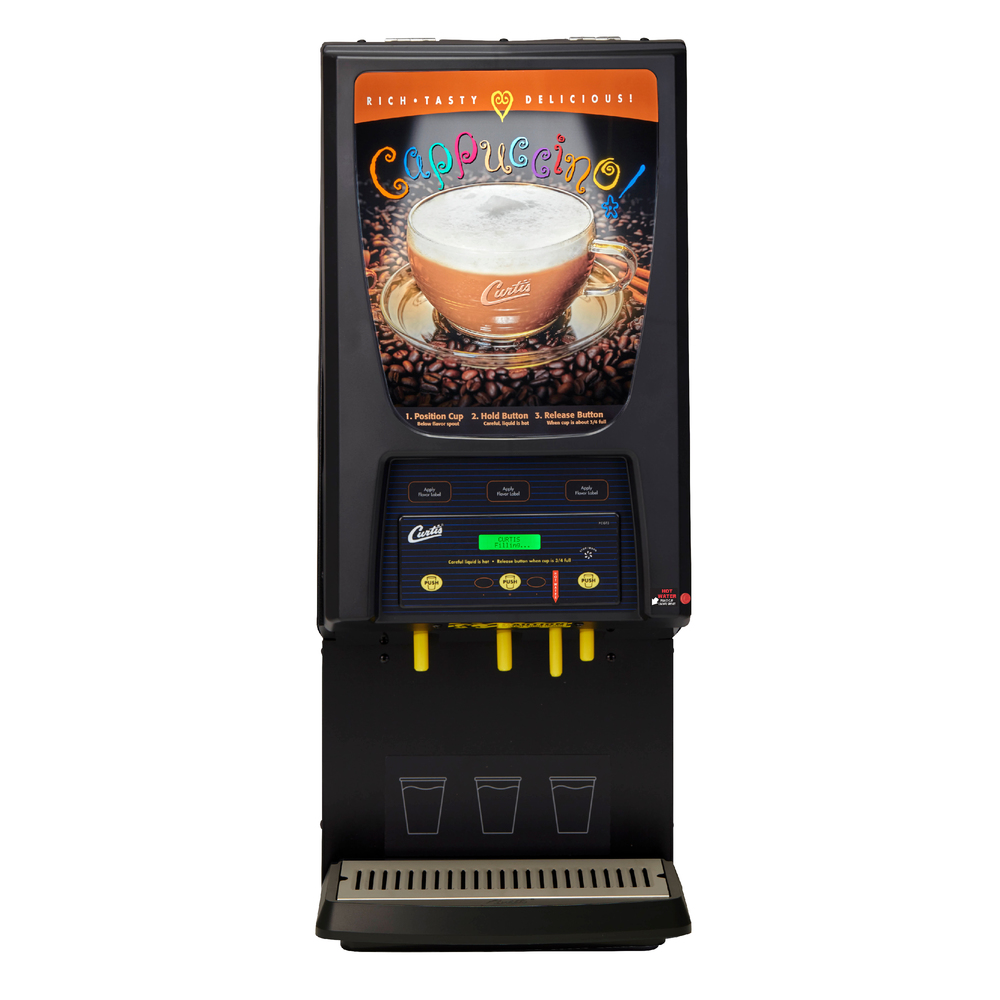 3 Station Primo Cappuccino with Hot Water Faucet and 1-5 lb & 2-10 lb Hoppers
