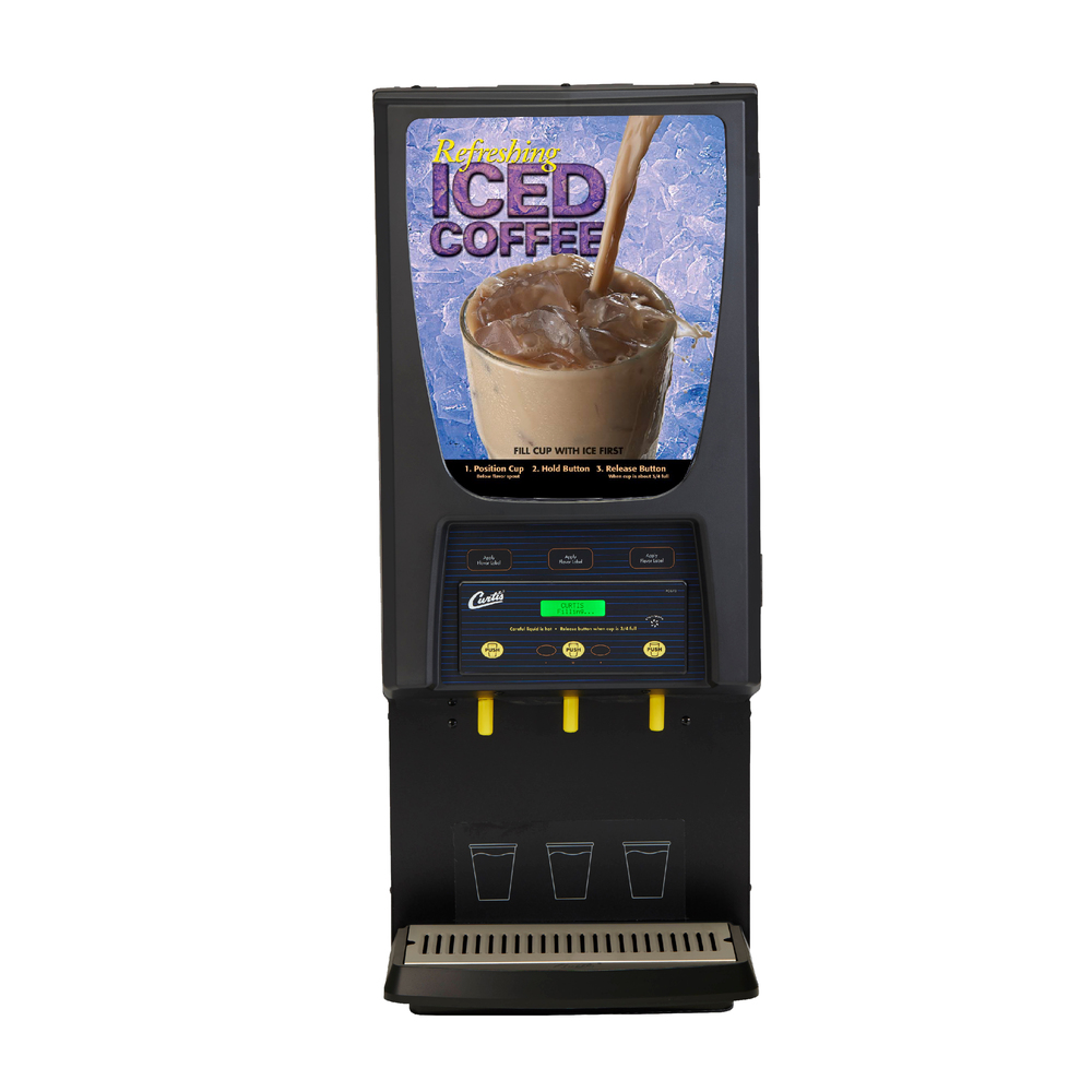 3 Station Iced Coffee Primo Cappuccino with 1-5 lb & 2-10 lb Hoppers