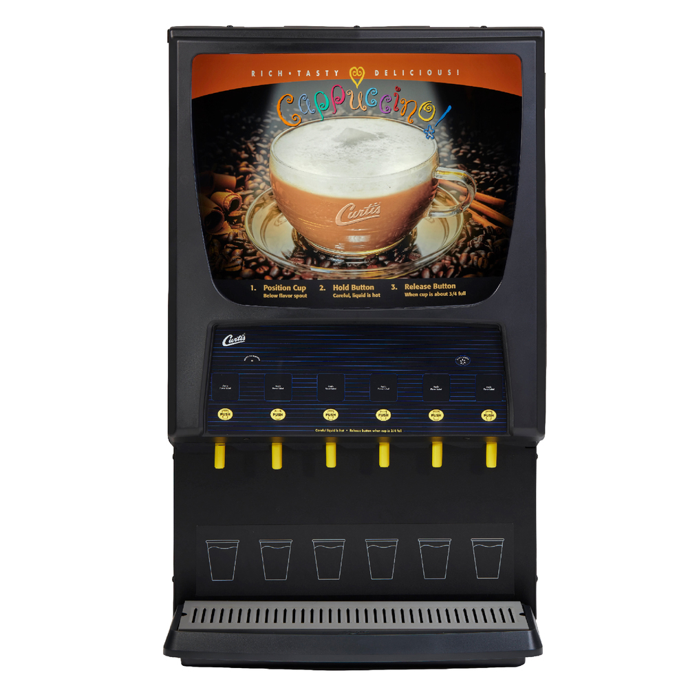 6 Station Primo Cappuccino with Inside Door Display and 2-3 lb, 3-5 lb & 1-10 lb Hoppers