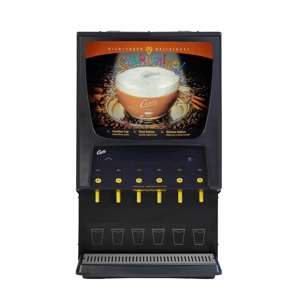 6 Station Primo Cappuccino with Lift Door and 2-3 lb, 3-5 lb & 1-10 lb Hopper