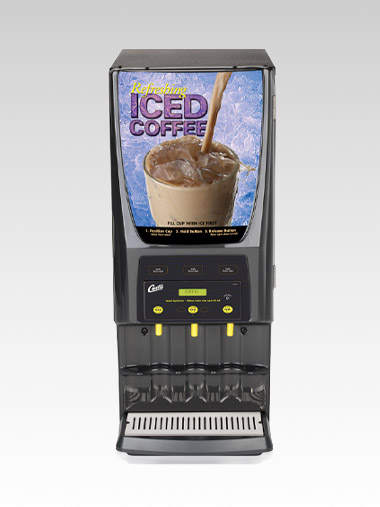 3 Station Iced Coffee Primo Cappuccino with 1-5 lb & 2-10 lb Hoppers