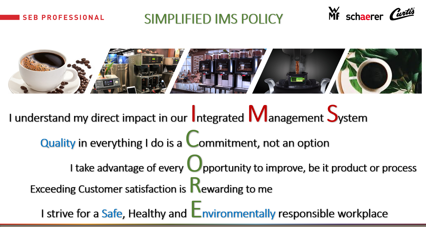 IMS Policy and ISO Certifications