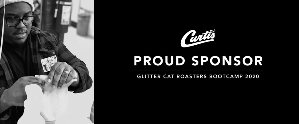 Carlos at the Glitter Cat Roasters Bootcamp sponsored by Curtis Commercial Brewing Systems