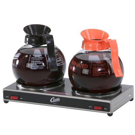 Wilbur Curtis Decanter Warmer 2 Station Step Up Hot Plate to Keep Coffee and Delicious Aw-2s-10 Each